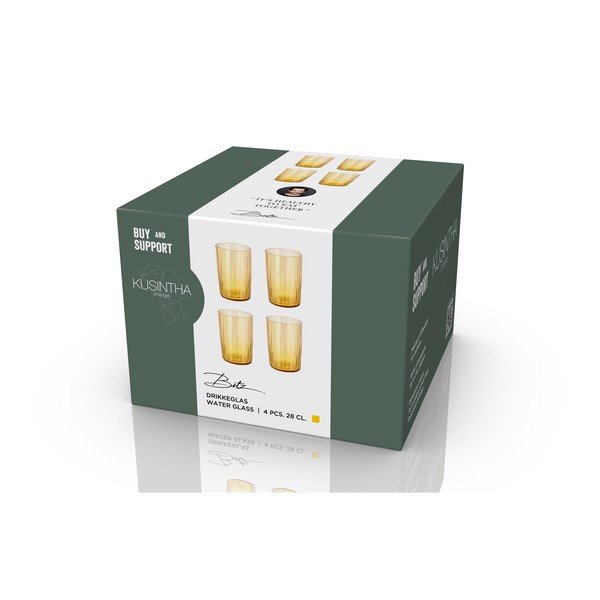 Стъклени чаши в комплект от 4 бр. 280 ml Kusintha – Bitz-image-3