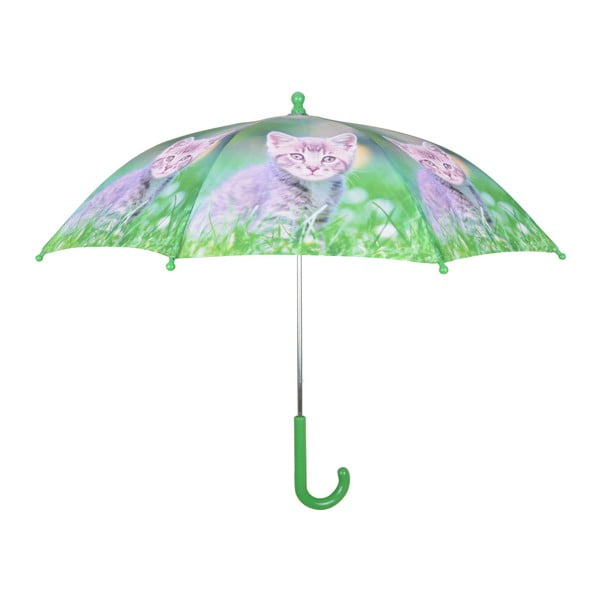 Зелен чадър с принт на котенца Животни - Esschert Design