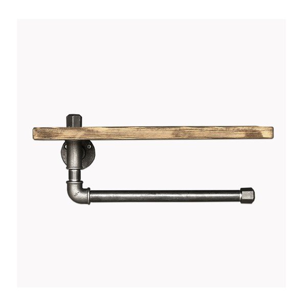 Дървен рафт с държач Raffio Pipe - Evila Originals-image-3