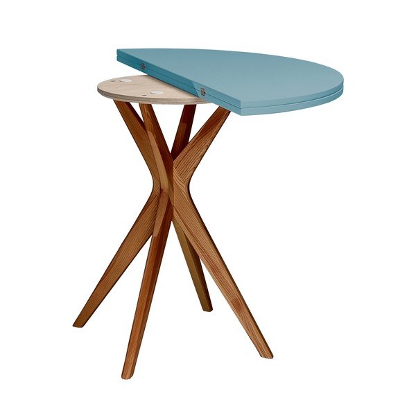 Кръгла сгъваема трапезна маса 45x90 cm Jubi – Ragaba-image-3