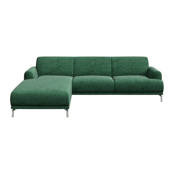 Зелен ъглов диван , ляв ъгъл Puzo - MESONICA