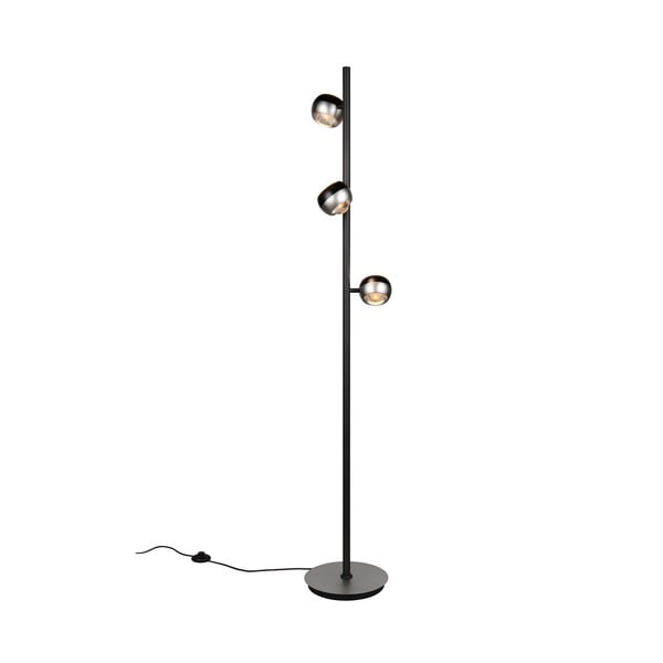 LED подова лампа в черен и сребрист цвят (височина 150 cm) Orbit – Trio Select-image-4