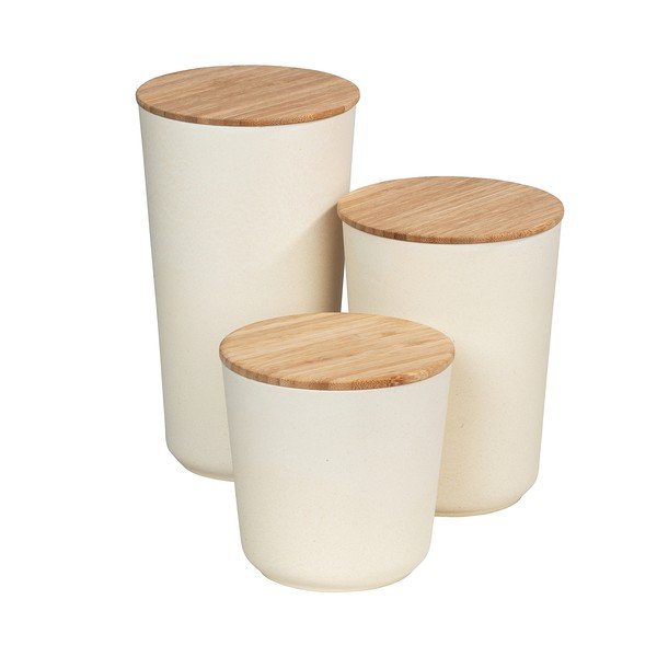 Бежова кутия за съхранение с бамбуков капак , 700 ml Bondy - Wenko-image-1