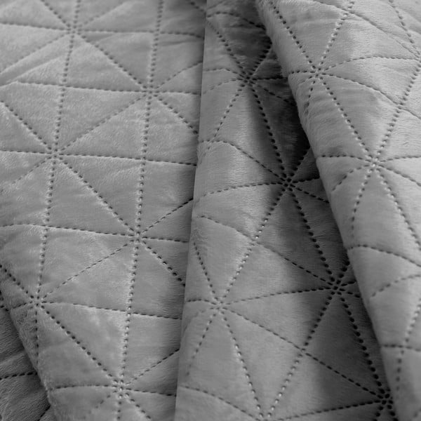 Светлосиво капитонирано покривало за легло 170x210 cm Laila – AmeliaHome-image-3