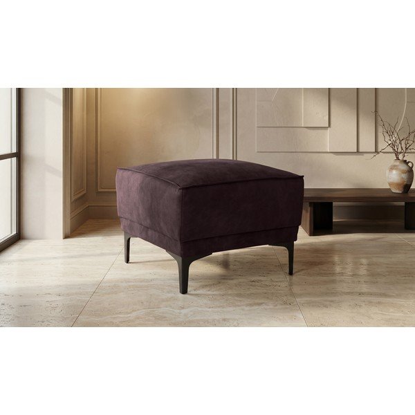 Кафява табуретка от изкуствена кожа Copenhagen - Scandic-image-1