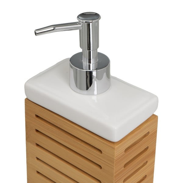 Бамбуков комплект от аксесоари за баня в естествен цвят – Casa Selección-image-3