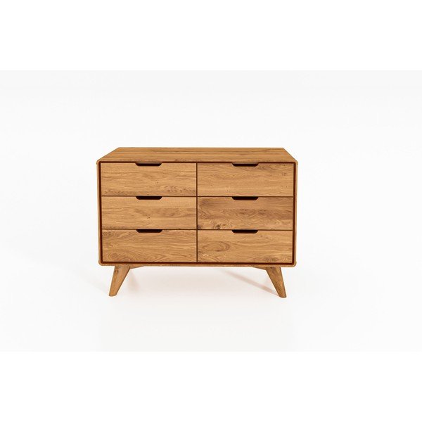 Нисък скрин от дъб 90x63 cm Greg - The Beds-image-1