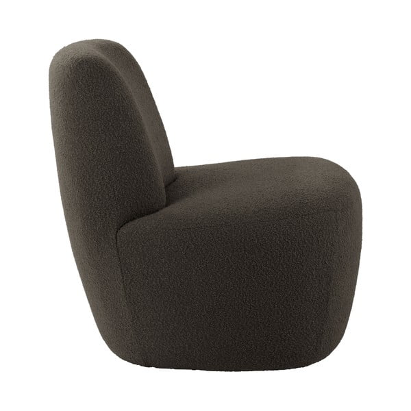 Кресло от плат букле в сиво и кафяво Ada – Leitmotiv-image-2