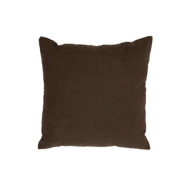 Кафява декоративна възглавница Кадифено кафе, 50 x 50 cm Stroke - BePureHome-image-2