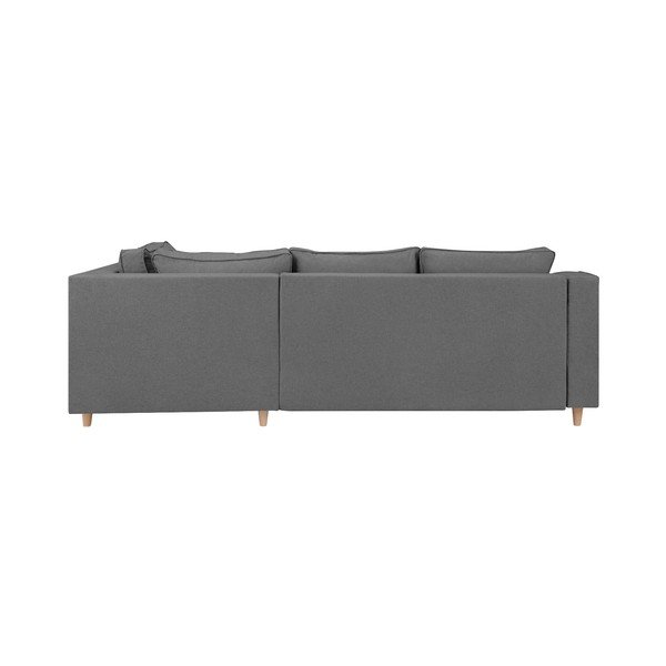 Сив разтегателен диван Jonquille за четирима души, десен ъгъл - Mazzini Sofas-image-3