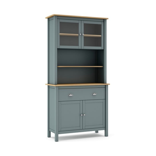 Шкаф сиво-зелен от масивен бор 90x180,5x40 cm Misti – Marckeric-image-2