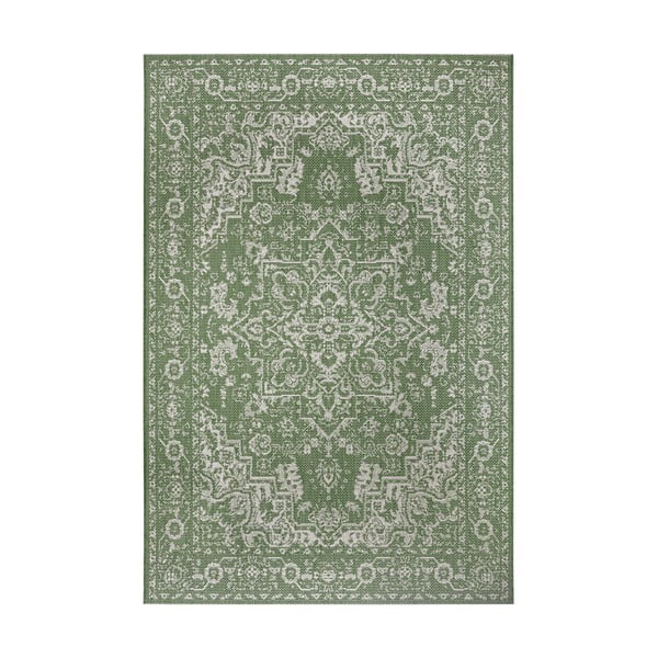 Зелен и бежов килим на открито Виена, 160 x 230 cm - Ragami