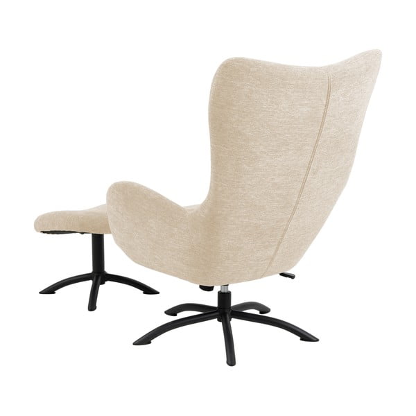 Комплект от кремави и бели уши и табуретка за крака Talgarth - Actona-image-3