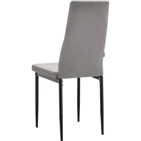 Сиви кадифени трапезни столове в комплект от 2 бр. Kelly – Støraa-image-3