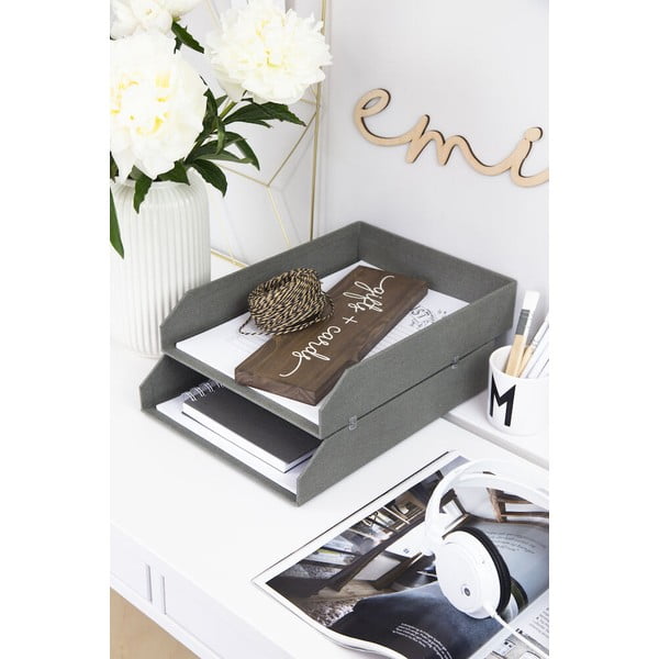 Картонени органайзери за документи в комплект от 2 Hakan - Bigso Box of Sweden-image-1