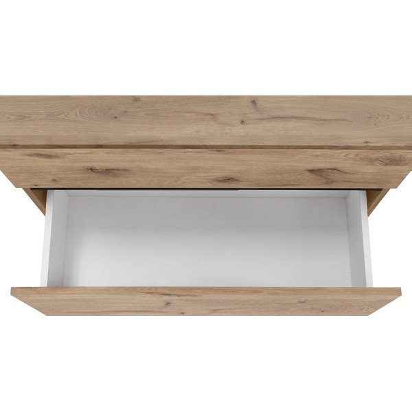 Шкаф за мивка от декор от дъб  в естествен цвят 80x55 cm Wisla – Støraa-image-1