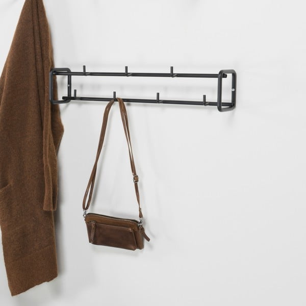 Черна метална стенна закачалка Clint - Spinder Design-image-3