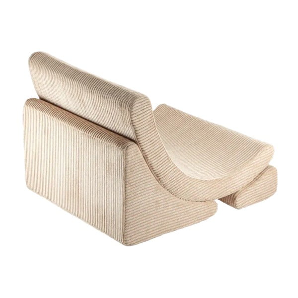 Светлокафяв детски стол от рипсено кадифе Moon – Wigiwama-image-2