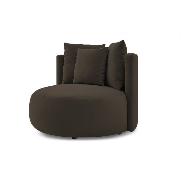 Кафяво кадифено кресло Cesar – Bobochic Paris