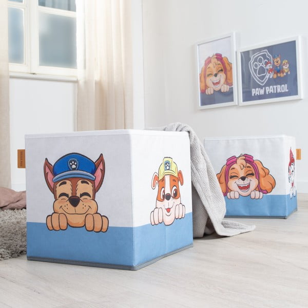 Текстилни детски органайзери за играчки в комплект 2 бр. 27x27x27 cm Paw Patrol – Roba-image-3