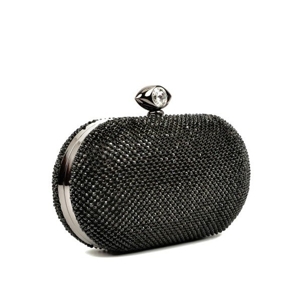 Черна дамска чанта Huna - Luisa Vannini-image-2