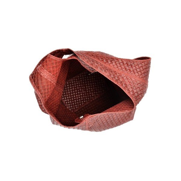 Червена кожена чанта Mangotti Carol - Mangotti Bags-image-4