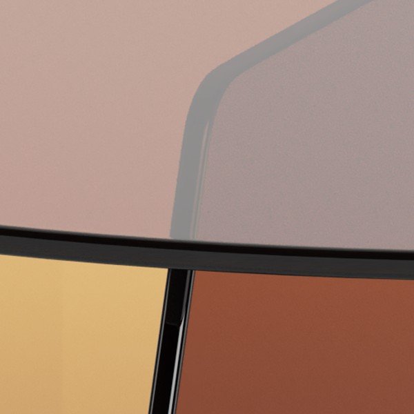 Кафява стъклена кръгла масичка за кафе ø 80 cm Samos – Actona-image-1