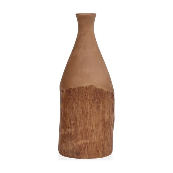 Dřevěná váza Andrea House Bark Mango, 10 x 35,5 cm