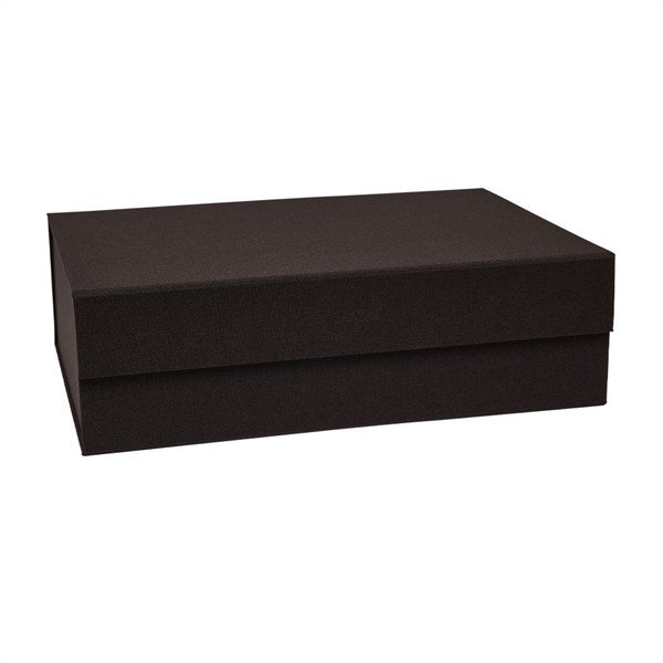 Тъмнокафява картонена кутия за съхранение с капак 45x33x15 cm Hako – OYOY Living Design