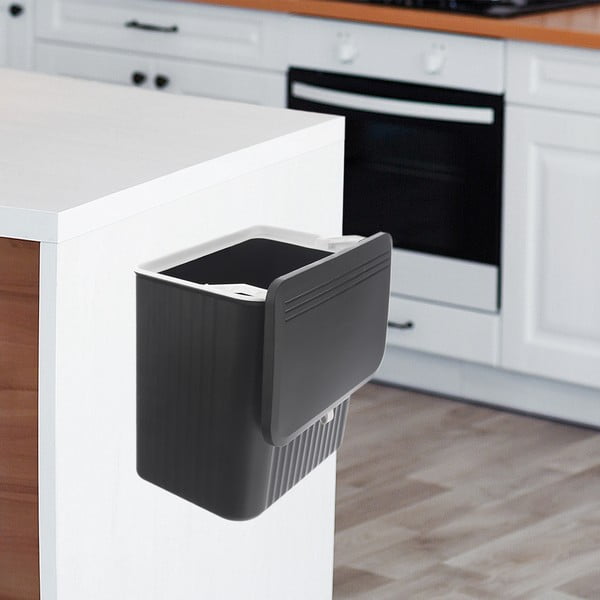 Черно пластмасово кошче за боклук 13 l – Orion-image-2