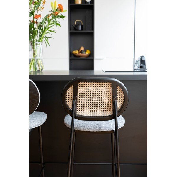 Черен/светлосив бар стол 94 cm Spike - Zuiver-image-1