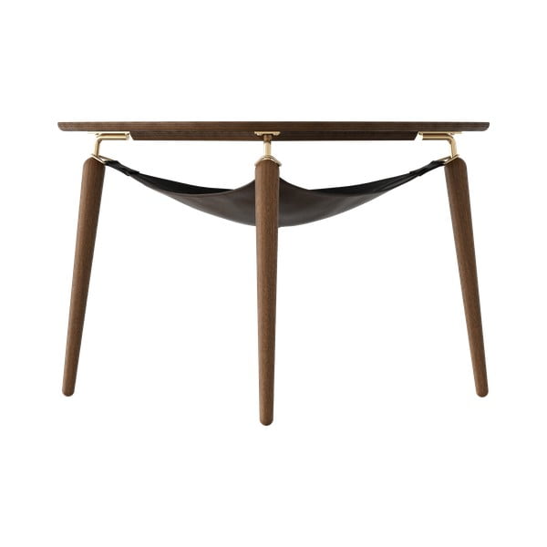 Кръгла маса за кафе от кафяв дъб ø 80 cm Hang Out - UMAGE