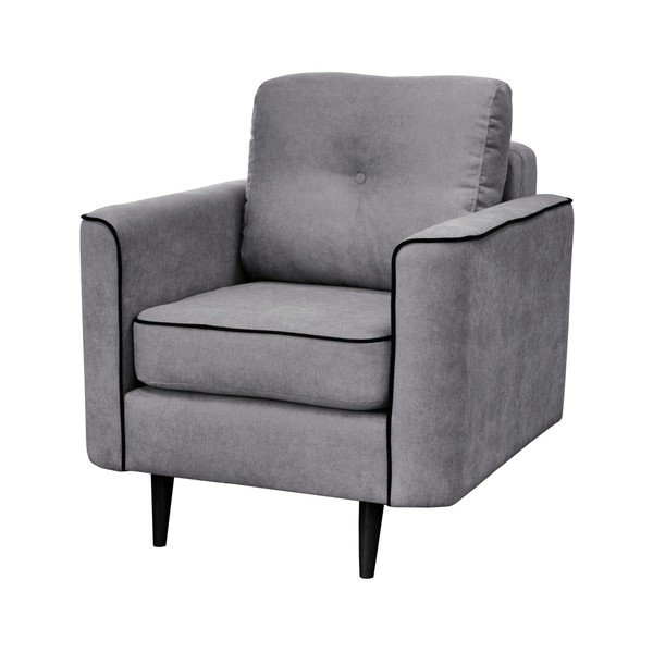 Šedé křeslo s černými nohami Mazzini Sofas Wasp-image-2