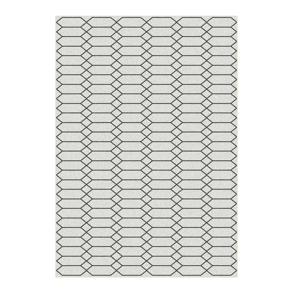 Черен килим Норвегия Blanco, 140 x 200 cm - Universal