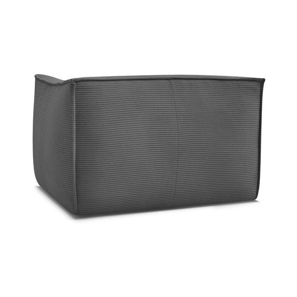 Тъмносиво кресло от рипсено кадифе Giorgia – Bobochic Paris-image-3