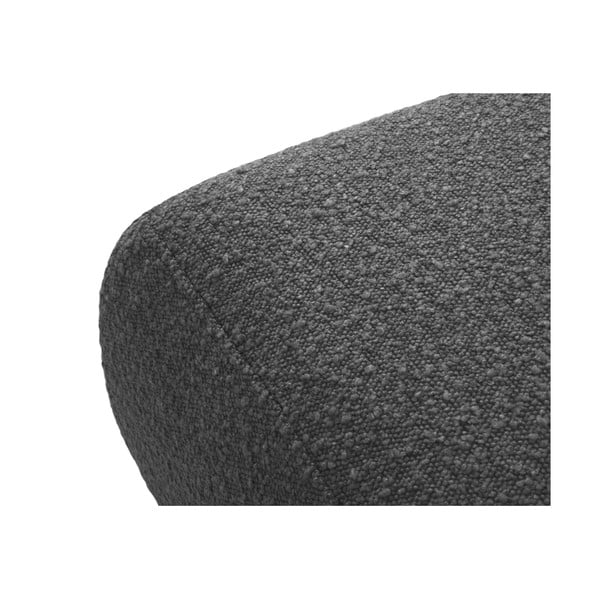 Тъмносива табуретка от плат букле Molino - Micadoni Home-image-2