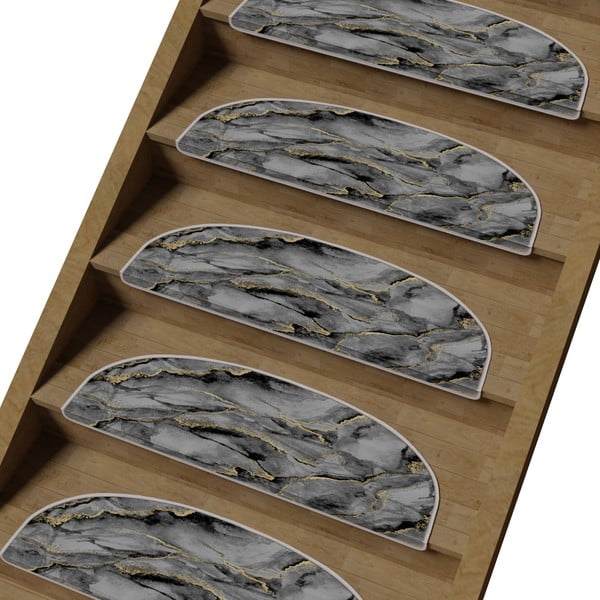 Сиви стъпала за стълби в комплект от 16 брояя 20x65 cm Golden Marble - Vitaus-image-1