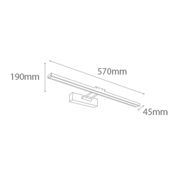 Стенна лампа с LED светлина в сребристо Picabia - SULION-image-2