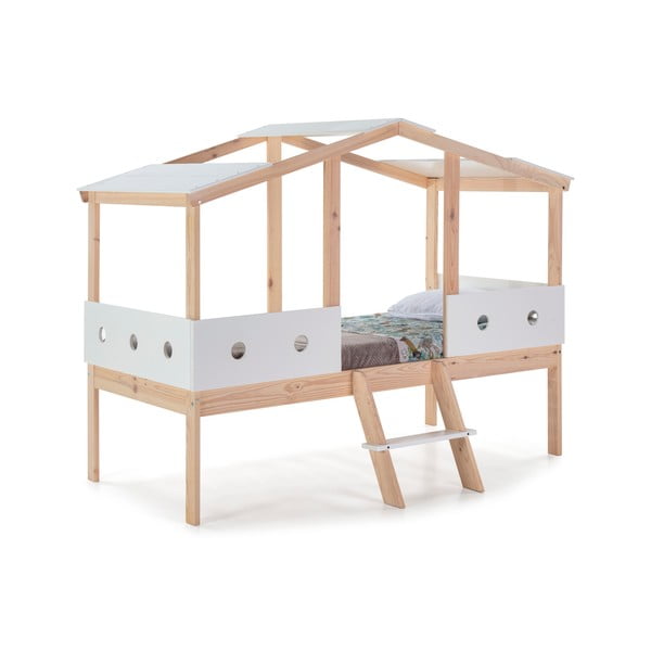 Бяло повдигнато детско легло 90 x 190 cm Compte - Marckeric-image-2