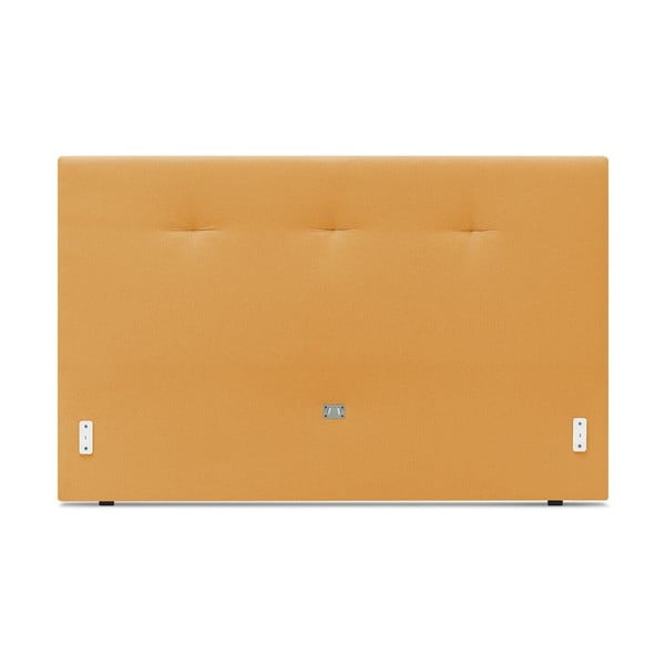 Тапицирано двойно легло с решетка 160x200 см в цвят горчица Tory - Bobochic Paris-image-3