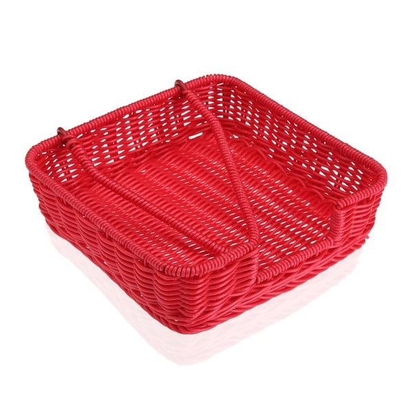 Червена хартиена кошница за салфетки Wonda, 20 x 20 cm - Versa