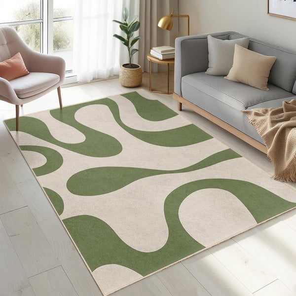 Зелен килим подходящ за пране 120x180 cm Matcha Latte – Mila Home-image-4