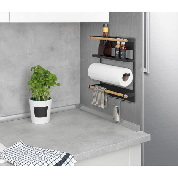 Черен стенен кухненски органайзер Magna - Wenko-image-2