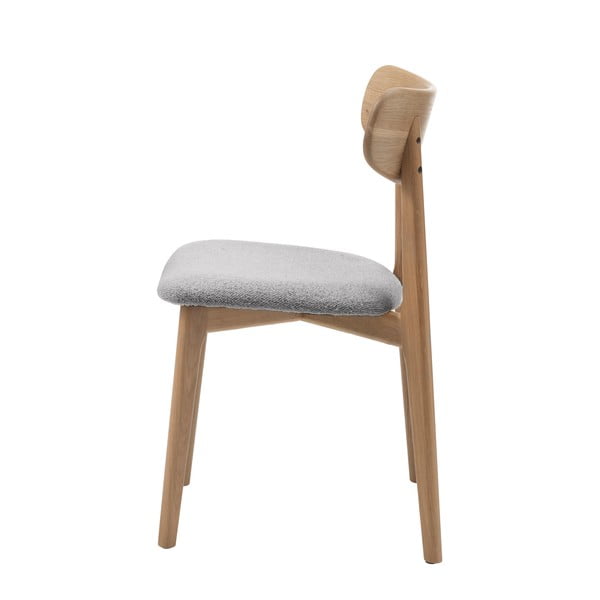 Трапезен стол в светлосив и естествен цвят Elim – Unique Furniture-image-3