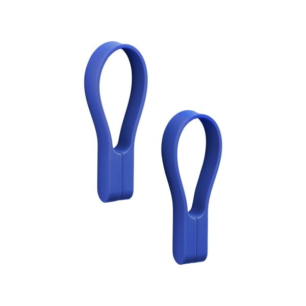 Сини силиконови куки в комплект от 2 бр. Loop – Zone