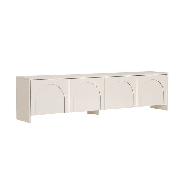 Кремава маса за телевизор 180x45x32 cm Aurelia – Kalune Design