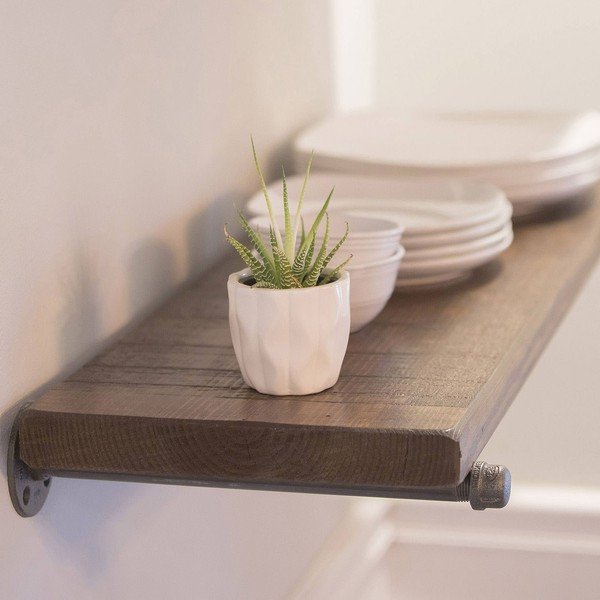 Комплект от 3 дървени стенни рафта Pippe Pipe - Evila Originals-image-2