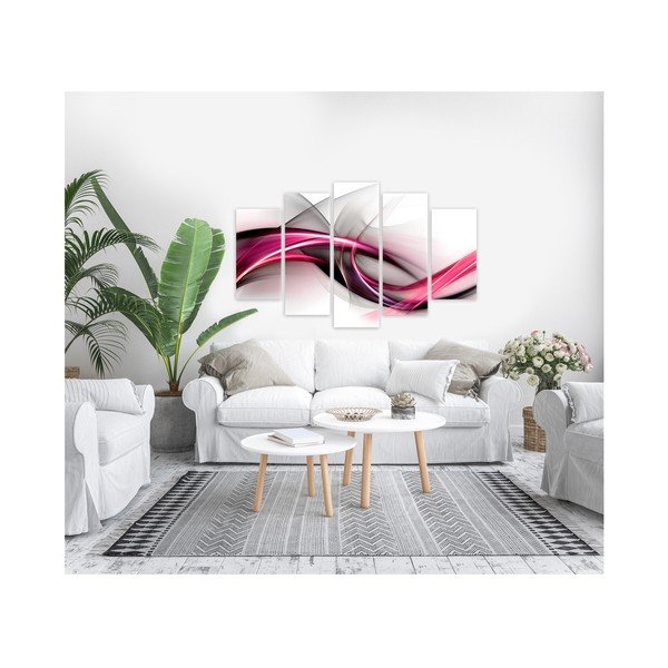 Картина от няколко части Абстрактно лилаво, 100 x 150 cm Abstrakcja - Styler-image-1