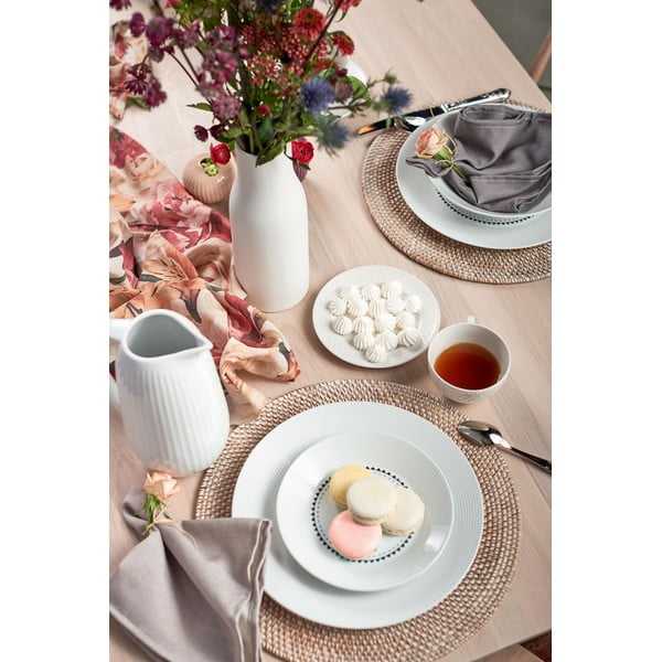 Бяла постелка от ратан , ⌀ 36 cm - Tiseco Home Studio-image-2