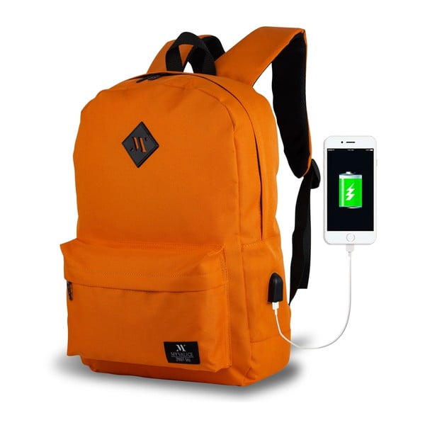 Оранжева раница с USB порт My Valice SPECTA Smart Bag - Myvalice
